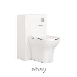 Bathroom Vanity Unit Cabinet Furniture Storage Toilet Basin Sink Wc Unit White