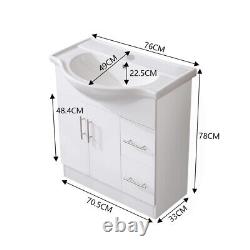 Bathroom Vanity Unit Cabinet Furniture Toilet Basin Sink Standing Drawer Storage