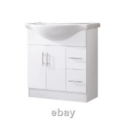 Bathroom Vanity Unit Cabinet Furniture Toilet Basin Sink Standing Drawer Storage