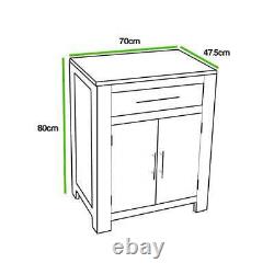 Bathroom Vanity Unit Cabinet Wash Stand with Basin Sink & Tap Off White 502