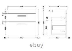 Bathroom Vanity Unit Countertop Basin Sink Floor Standing Wall Hung Hale Black