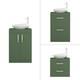 Bathroom Vanity Unit Countertop Wash Basin Sink Floor Standing Wall Hung Green