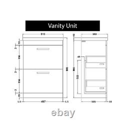 Bathroom Vanity Unit Countertop Wash Basin Sink Floor Standing Wall Hung Green