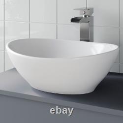 Bathroom Vanity Unit Double Basin Sink Cabinet Soft Close Drawer Grey 1200mm