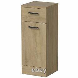 Bathroom Vanity Unit Drawer Cabinet Laundry Storage Toilet Basin Oak 1564mm