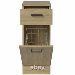 Bathroom Vanity Unit Drawer Cabinet Laundry Storage Toilet Basin Oak 1564mm