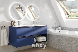 Bathroom Vanity Unit Floating Storage Basin Gloss White Grey Blueberry 60/80/120