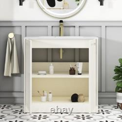 Bathroom Vanity Unit Freestanding Basin Sink Cabinet Furniture 2 Door 600 / 800