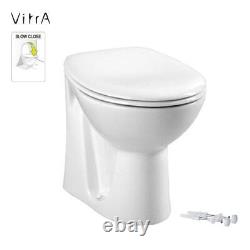 Bathroom Vanity Unit Furniture Suite Cabinet Toilet Basin Back To Wall WC 1050mm