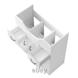 Bathroom Vanity Unit Gloss White Floor Standing Storange Cabinet only