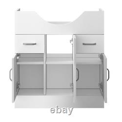 Bathroom Vanity Unit Gloss White Floor Standing Storange Cabinet only