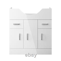 Bathroom Vanity Unit Gloss White Floor Standing Storange Cabinet only