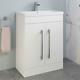 Bathroom Vanity Unit Modern Storage Cabinet Furniture Basin Gloss 600mm White