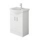 Bathroom Vanity Unit & Sink Basin 550mm Mars White Ceramic Storage