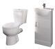 Bathroom Vanity Unit Sink Basin Close Couplet Toilet Wc Unit Cloakroom Gloss Whi