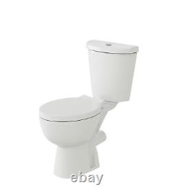 Bathroom Vanity Unit Sink Basin Close Couplet Toilet WC Unit Cloakroom Gloss Whi