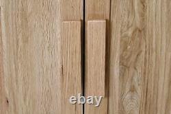 Bathroom Vanity Unit Solid Oak Furniture Inset Sink Tap Set Slimline