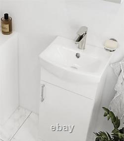 Bathroom Vanity Unit and Sink Basin Cabinet White Height 880mm RRP £140 @ B&Q