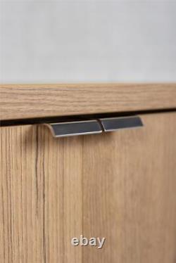 Bathroom Vanity Unit with Basin 600mm Wall Cabinet Oak Storage Sink Unit Nova