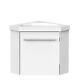 Bathroom Vanity Unit With Basin, Wall Mounted, Single Door, Soft Closing By Aica
