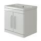 Bathroom Vanity Unit With Sink Basin Storage Cupboard Furniture Set 600mm White