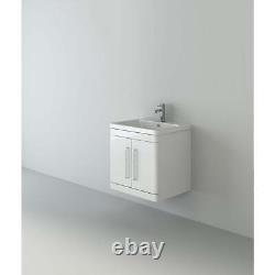 Bathroom Vanity Unit with Sink Basin Storage Cupboard Furniture Set 600mm White