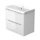 Bathroom Vanity Units With Sink 2 Soft Close Drawers 1 Tap Hole Storage Funiture