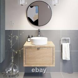 Bathroom Wall Hung Vanity Unit Sink Cabinet Wash Basin Sink Storage Drawer 600mm