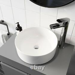 Bathroom Wall Hung Vanity Unit Sink Cabinet Wash Basin Sink Storage Drawer 600mm