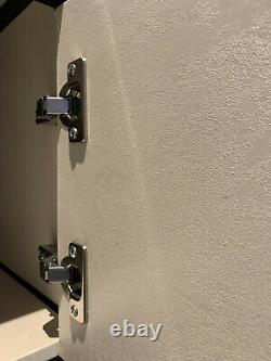 Bathroom Wall Vanity PVC Ceramic Sink Basin Unit Cabinet White Cream Black 60cm