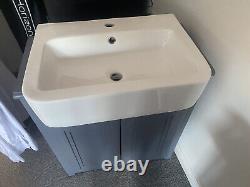 Bathroom basin and vanity unit
