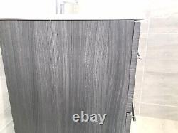 Bathroom unit Vanity Furniture 80Cm Wide in Silver Grey oak Boxed