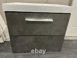 Bathroom vanity unit sink basin 600mm