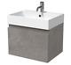 Bathstore Mino Wall Mounted Vanity Unit 500mm Concrete, No Basin