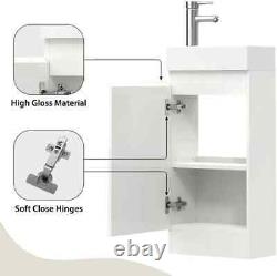 Belofay Bathroom Floor Standing Vanity Unit wih Basin, Cloakroom vanity Unit