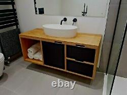 Birch plywood + Formica Bathroom vanity unit