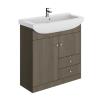 Bodega Grey Bathroom Floor Standing Vanity Unit Sink & Basin 450mm-850mm Sizes