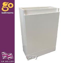 CLEARANCE White Gloss Vanity Unit Floor Storage Cupboard WITHOUT Basin W500mm