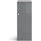 Cabinet Vanity Unit Bathroom Storage Grey Gloss Unit Single Door Modern 300mm