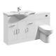 Cabinet Vanity Unit Sink Basin Bathroom Storage Toilet Wc Unit Set Furniture