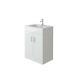 Cabinet Vanity Unit Sink Basin Bathroom Storage Unit Free Stand White Furniture