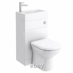 Caroni Back to Wall BTW Toilet with Soft Close Seat & Basin Vanity Unit Pack 500
