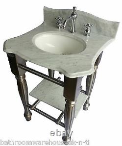 Cast Iron Vanity Unit Windsor & Buckingham Carrara Marble