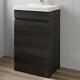 Charcoal Grey Free Standing 500mm Vanity Unit Basin Modern Bathroom Flat Pack