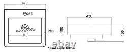 Chatswworth Bathroom/Cloakroom/Ensuite Traditional Grey Vanity Unit 425cm