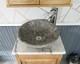 Cloakroom Bathroom Vanity Unit Oak Cabinet Wash Stand White Marble Stone Basin