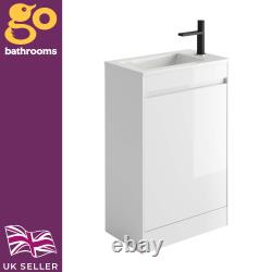Compact Cloakroom Vanity Unit Small Bathroom Sink Cupboard 440 550 5 Colour