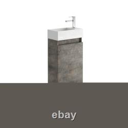 Compact Cloakroom Vanity Unit with Hand Wash Sink Wall Hung or Standing 400mm