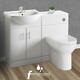 Complete Bathroom Cloakroom Furniture Suite Vanity Unit Basin Sink Wc Toilet Pan