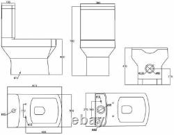 Complete Bathroom Suite L Shaped 1500mm LH Bath Basin Vanity Unit WC Shower Taps